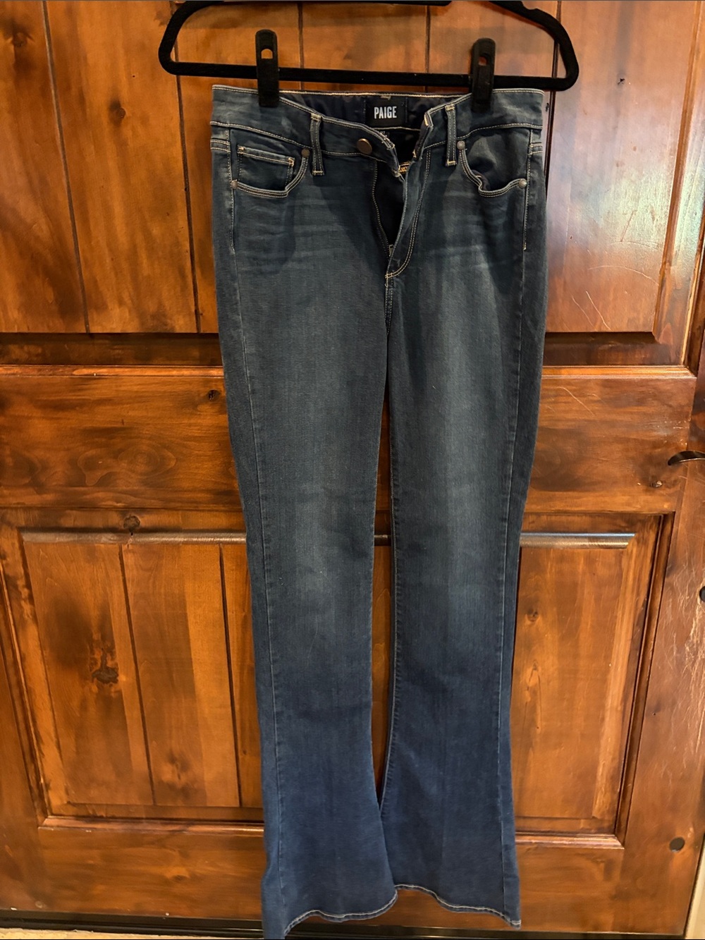 👖PAIGE Women's Dark Blue Flared Jeans NWT